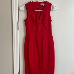 Red midi Banana Republic dress